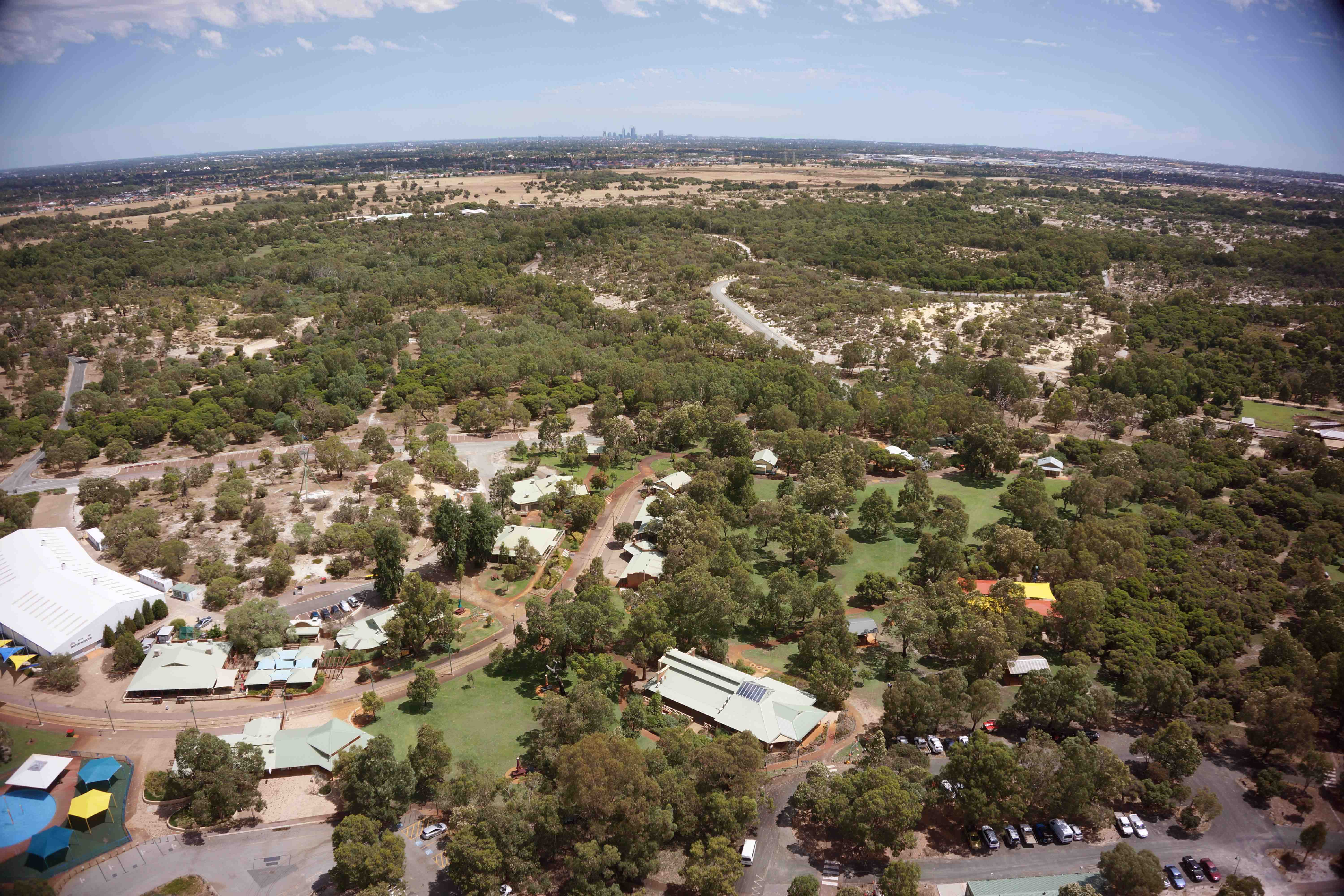 Whiteman Park Village aerial WEB }}