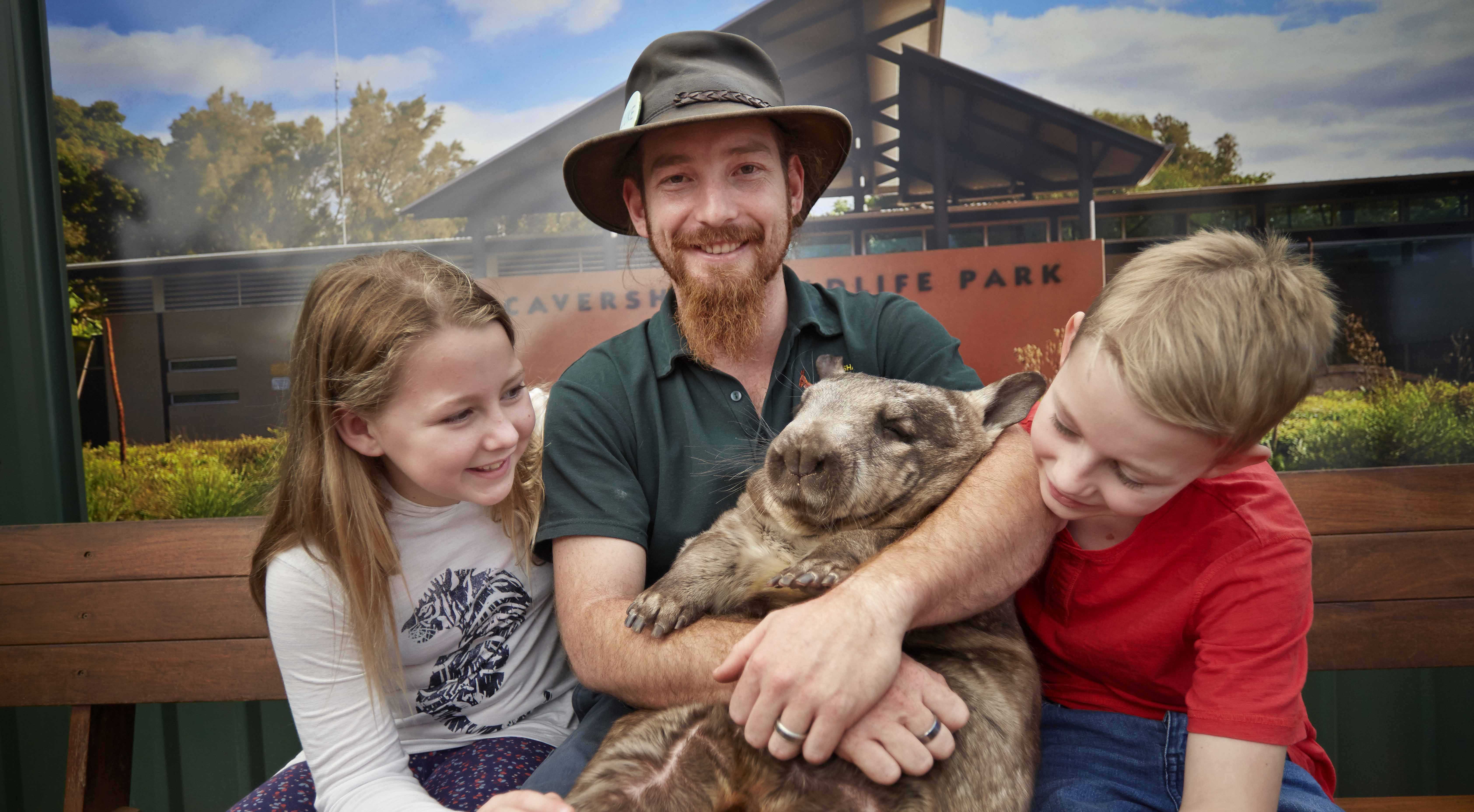 Caversham Wildlife Park meet a wombat WEB CRP }}