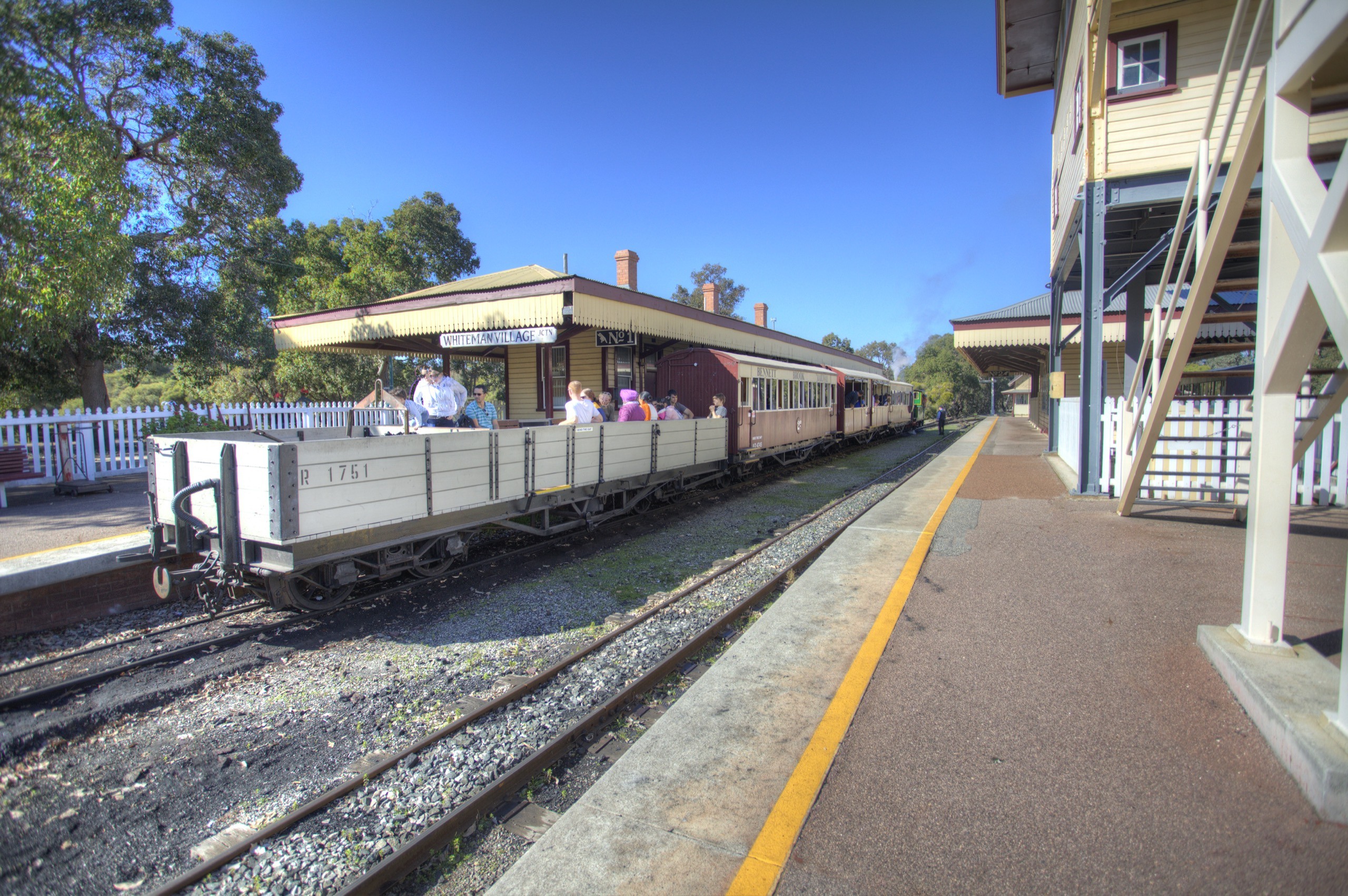 Train ride - train at Village Junction Station }}