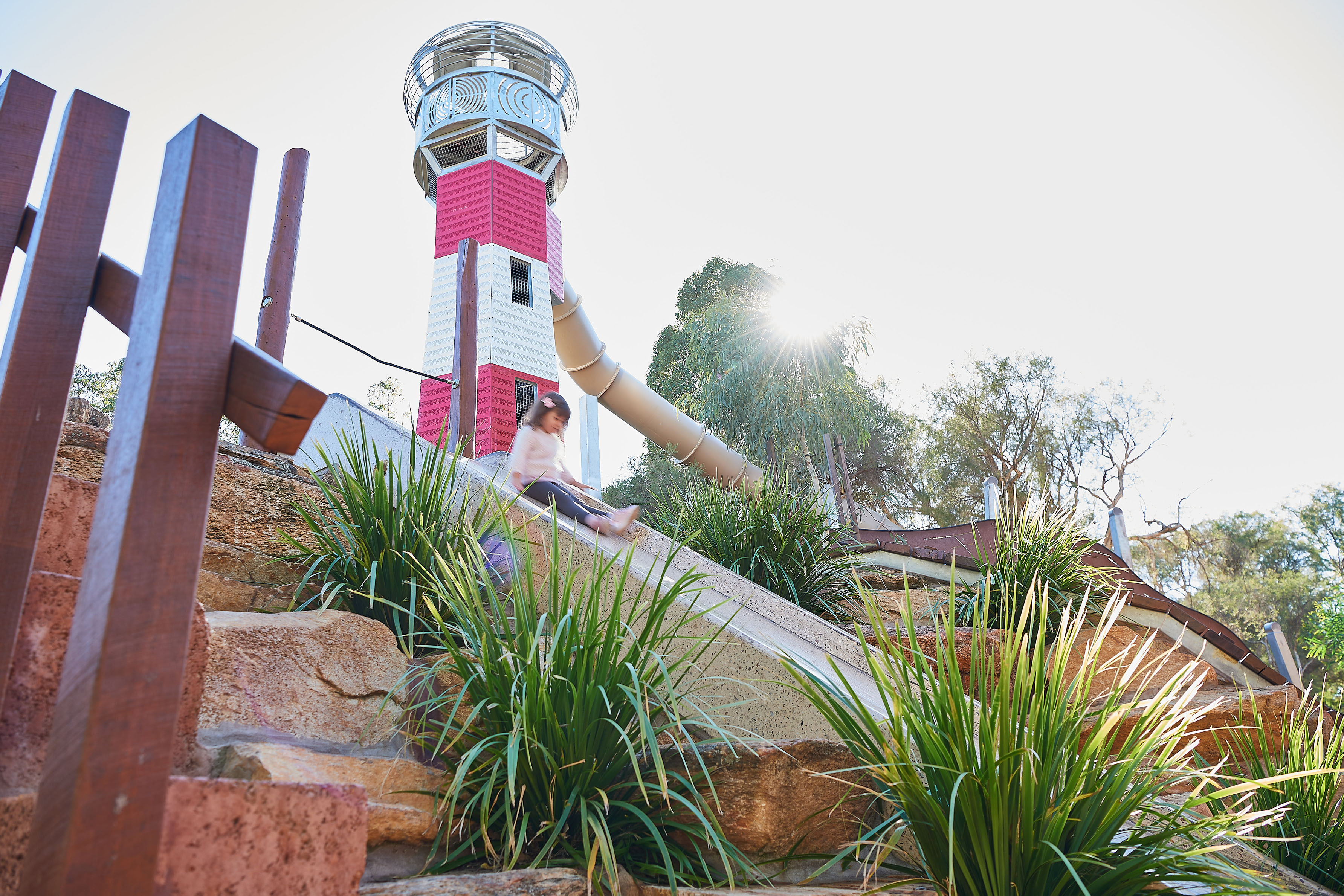 026 Whiteman Park Pias Place concrete slide }}