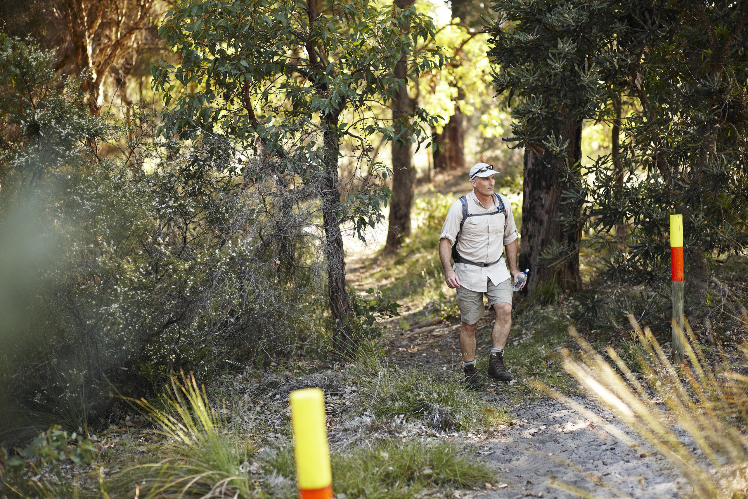 Bush walk trail - walker on Wunanga }}