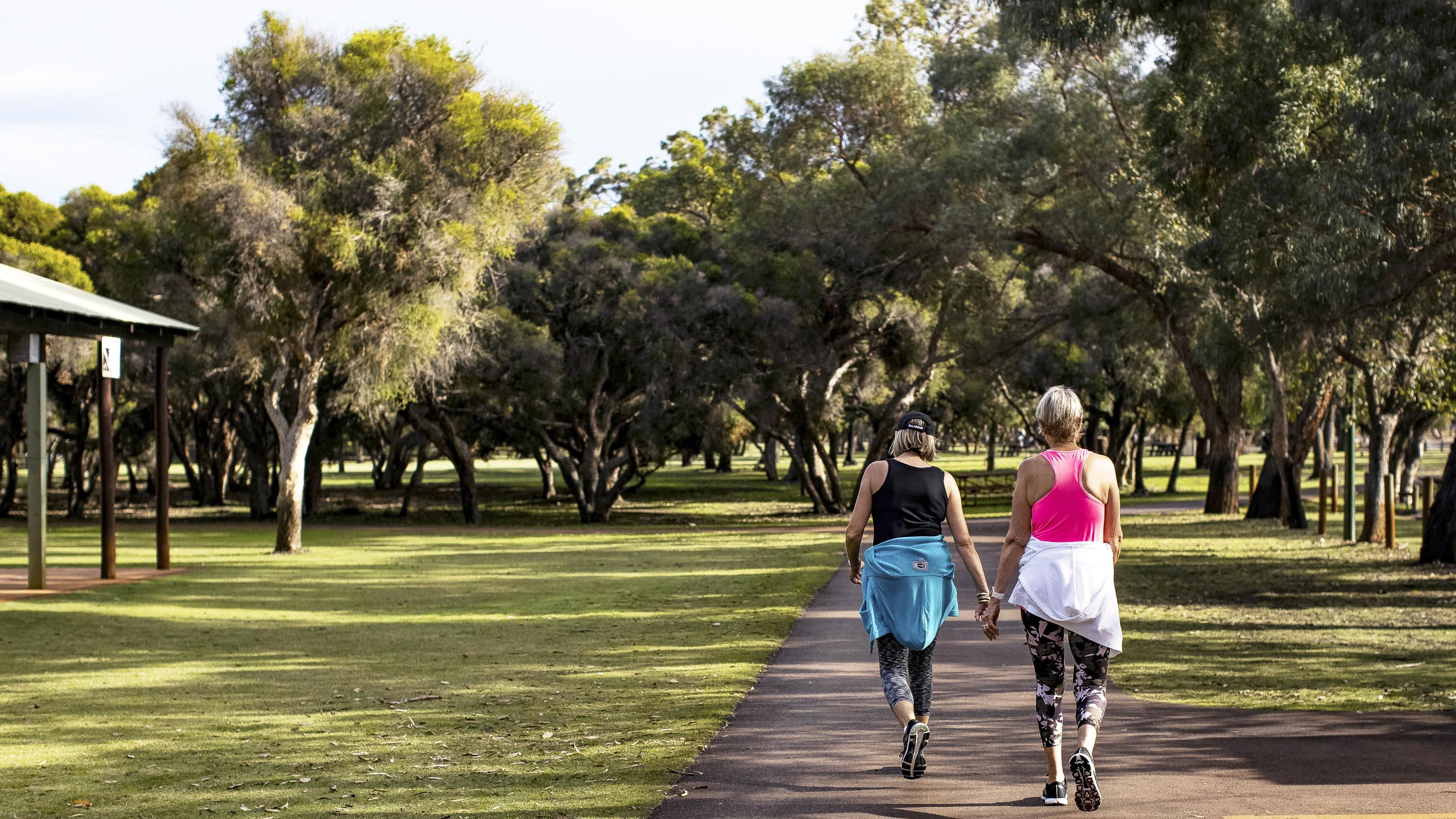 Whiteman Park Exercise walking ladies WEB }}